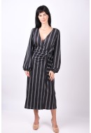 Rochie Only Carmakoma Cartannia Black Stripes Crème
